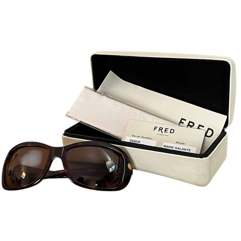 FRED Lunettes Marie Galanate Tortoise Shell Sunglasses